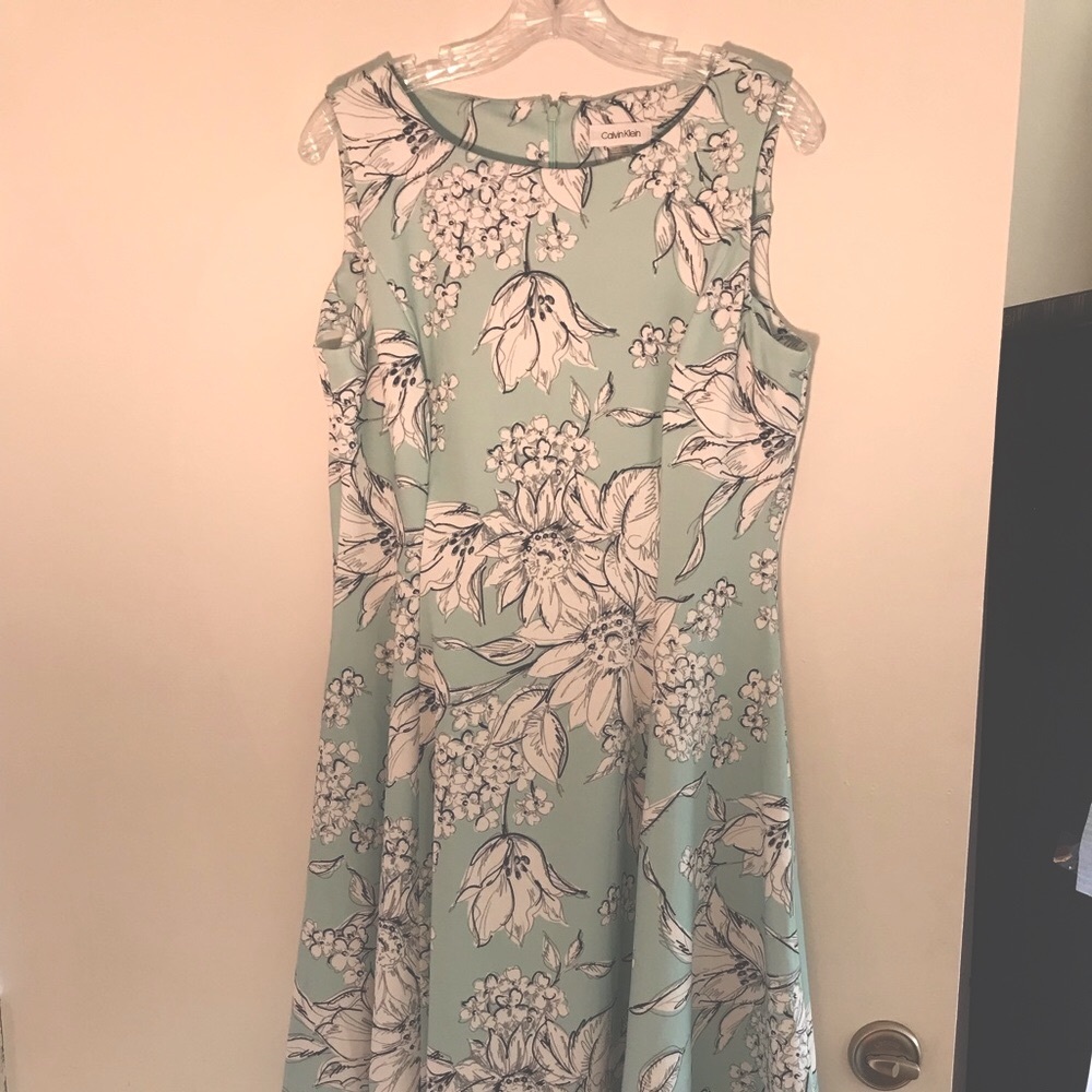 Calvin Klein, BRAND NEW, fit-and-flare dress, 12